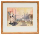 Mariahilfer, Gurtel, Vienna by Bernhard Vogel, watercolour, sold Oct 2024