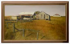 Untitled by Brian Dunlop, oil on board, offered Jul 2024