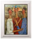 Untitled by Jennifer McRae, 1993, oil on board, sold Jul 2024