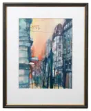 Karntner Strasse, Vienna by Bernhard Vogel, watercolour, sold Jul 2024