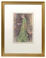 Untitled by William Hatherell, 1926, watercolour, sold Jul 2024