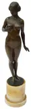 A patinated bronze nude c by Eugen Wagner, bronze, sold May 2024