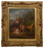 Untitled by James Leakey, oil on canvas, sold Feb 2024
