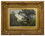 Untitled by Harold Goldwaite, oil on canvas, sold Feb 2024