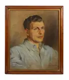 Untitled by Ernest Castelein, oil on canvas, sold Feb 2024