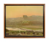 Untitled by J. Deller, oil on canvas, sold Feb 2024
