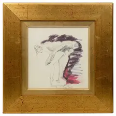 Untitled by Tom Merrifield, pencil and pastel, offered Feb 2024