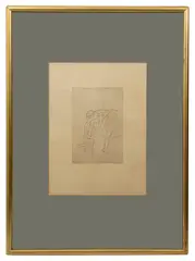 Untitled by Edgar Degas, etching, sold Feb 2024