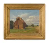 Untitled by Henry Miles, oil on canvas, offered Nov 2023