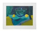 Untitled by Mary Willet, oil on paper, sold Nov 2023