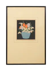 Untitled by Hall Thorpe, woodcut, sold Nov 2023