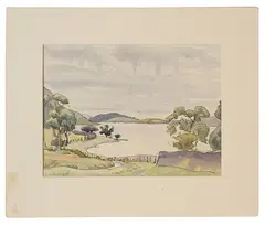 Untitled by Ethelbert White, etching and drypoint, offered Nov 2023