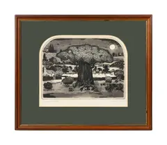 Untitled by Graham Clarke, etching and aquatint, sold Nov 2023