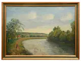 Untitled by Frederick Cordey, oil on canvas, offered Jul 2023