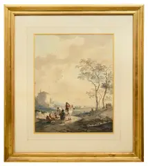 Untitled by Jacob van Strij, watercolour, sold Jul 2023