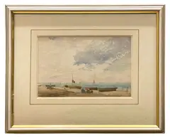 Untitled by Franklin White, watercolour, sold Jul 2023