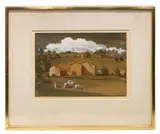 Untitled by Robin Darwin, watercolour and gouache, sold Jul 2023
