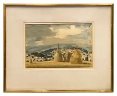 Untitled by Robin Darwin, watercolour and gouache, sold Jul 2023
