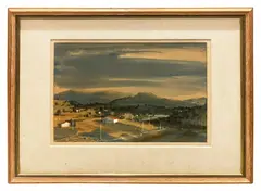 Untitled by Robin Darwin, watercolour and gouache, sold Jul 2023