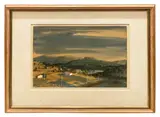 Untitled by Robin Darwin, watercolour and gouache, sold Jul 2023