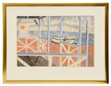 Untitled by Roland Collins, gouache, sold Jul 2023