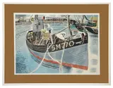 Untitled by Roland Collins, gouache, sold Jul 2023