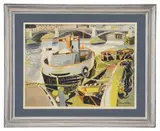 Untitled by Roland Collins, gouache, sold Jul 2023