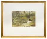Untitled by John Scarland, gouache, offered Jul 2023