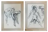 Untitled by Frank Owen Sailsbury, charcoal and chalk, sold Jul 2023
