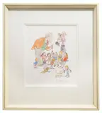 Print - Letter W by Quentin Blake, giclee, sold Jul 2023