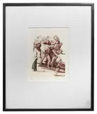 Untitled by Paula Rego, etching and aquatint, sold Jul 2023