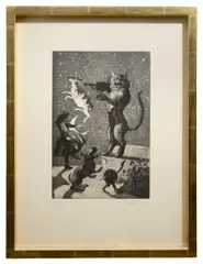Untitled by Paula Rego, etching and aquatint, sold Jul 2023