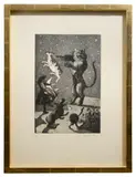 Untitled by Paula Rego, etching and aquatint, sold Jul 2023