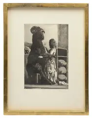 Untitled by Paula Rego, etching and aquatint, sold Jul 2023