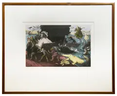 Untitled by Paula Rego, etching and aquatint, sold Jul 2023