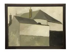 Untitled by Romi Behrens, oil on board, sold Apr 2023