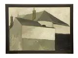 Untitled by Romi Behrens, oil on board, sold Apr 2023