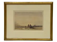 Untitled by Henry Bright, watercolour and pencil, sold Apr 2023