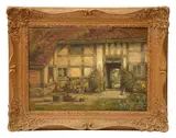Mary Arden by Frank Moss Bennett, oil on board, sold Feb 2023