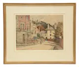 Untitled by Edward Leslie Badham, 1937, watercolour and pencil, sold Feb 2023