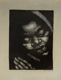 Limited Edition Lino Cut by Laura Knight, pencil, sold Feb 2023
