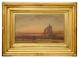 Mont Saint Michel by Charles Danby, oil on canvas, sold Nov 2022