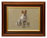 Jack Russell by Mariquita Jenny Moberly, watercolour, sold Nov 2022