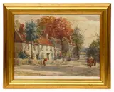 Sutton Road, Mitcham by Mariquita Jenny Moberly, watercolour, sold Nov 2022