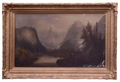 Yosemite Landscape by Peter Hanson, oil on canvas, offered May 2022