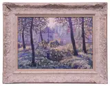 Untitled by Frederick O'Neill Gallagher, oil on canvas, sold May 2022