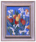 Sunday Flowers by Hazel Titherley, acrylic on board, sold May 2022