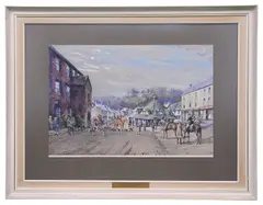 The Devon and Somerset at Dunster by Graham Smith, watercolour, offered May 2022