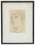 Portrait of a man by Eric Stace Holt, 1962, pencil, sold Feb 2022