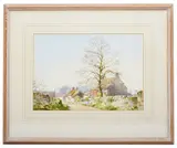 Compton, Sommerset by Frank Egginton, watercolour, sold Jun 2021